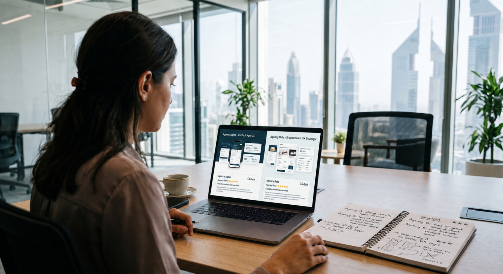 How to Shortlist a UI-UX Design Agency in Dubai Using Portfolio and Client Reviews Alone - no Gemini logo